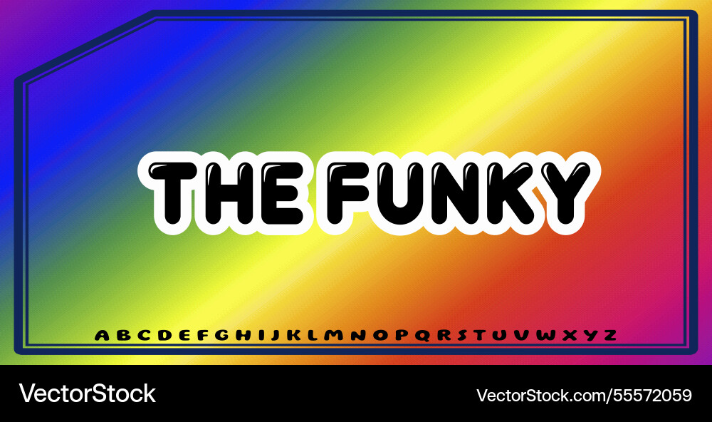 Text effects with editable colors and abstract Vector Image