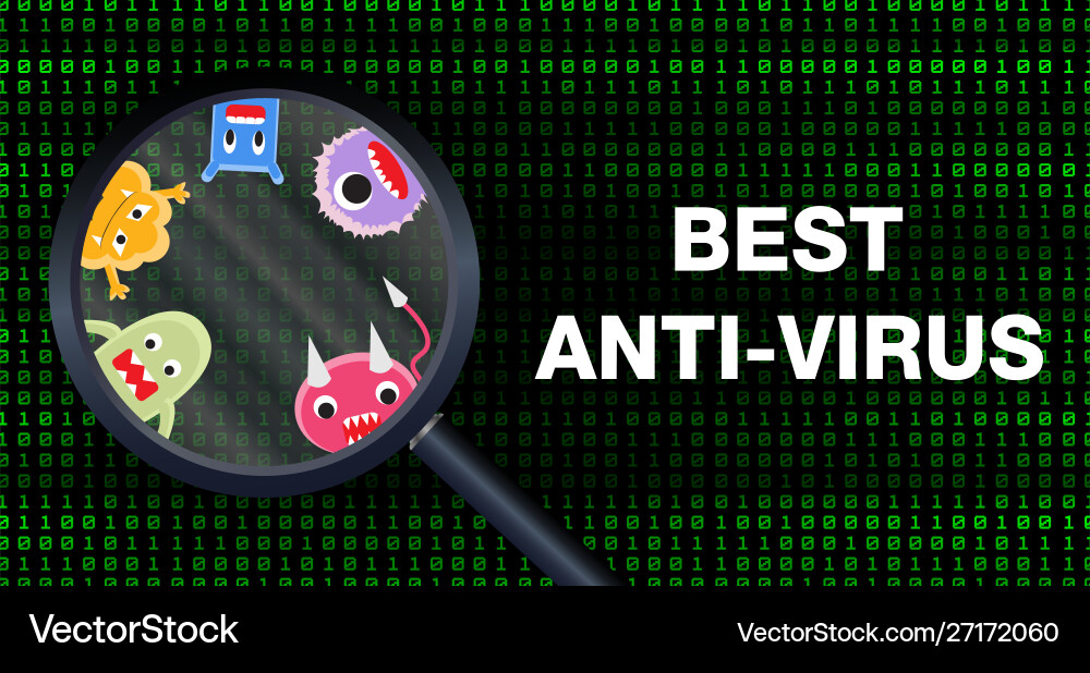 Best anti virus scanning data and detect Best anti virus scanning data and detect vector image