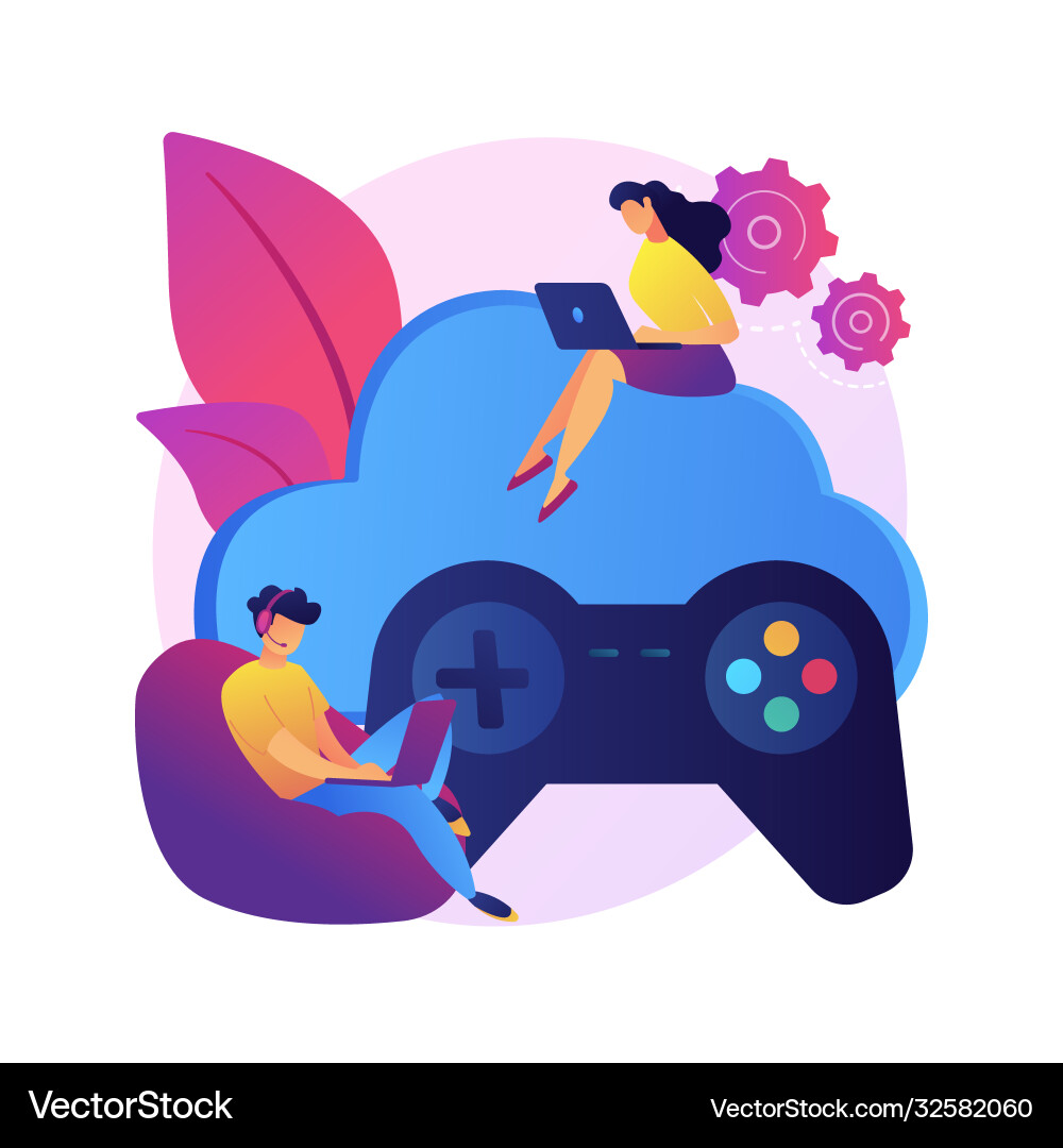 Console gamepad concept metaphor Console gamepad concept metaphor vector image