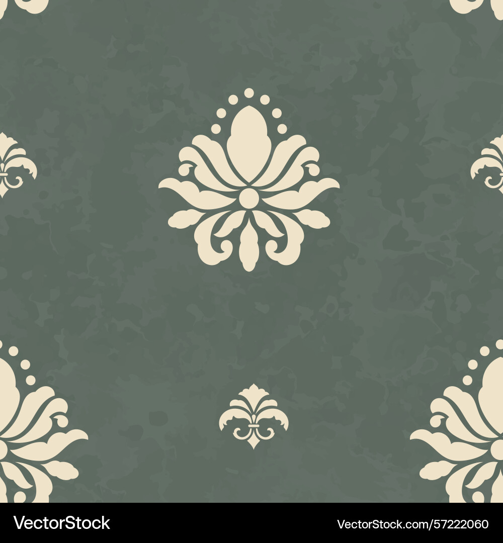 Damask modern grunge seamless pattern element Damask modern grunge seamless pattern element Vector Image