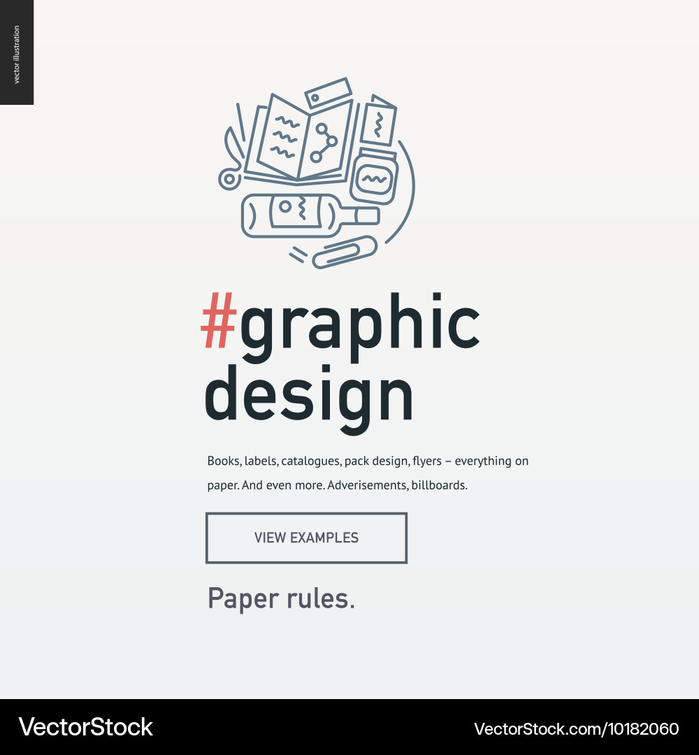 Graphic design block website template vector image
