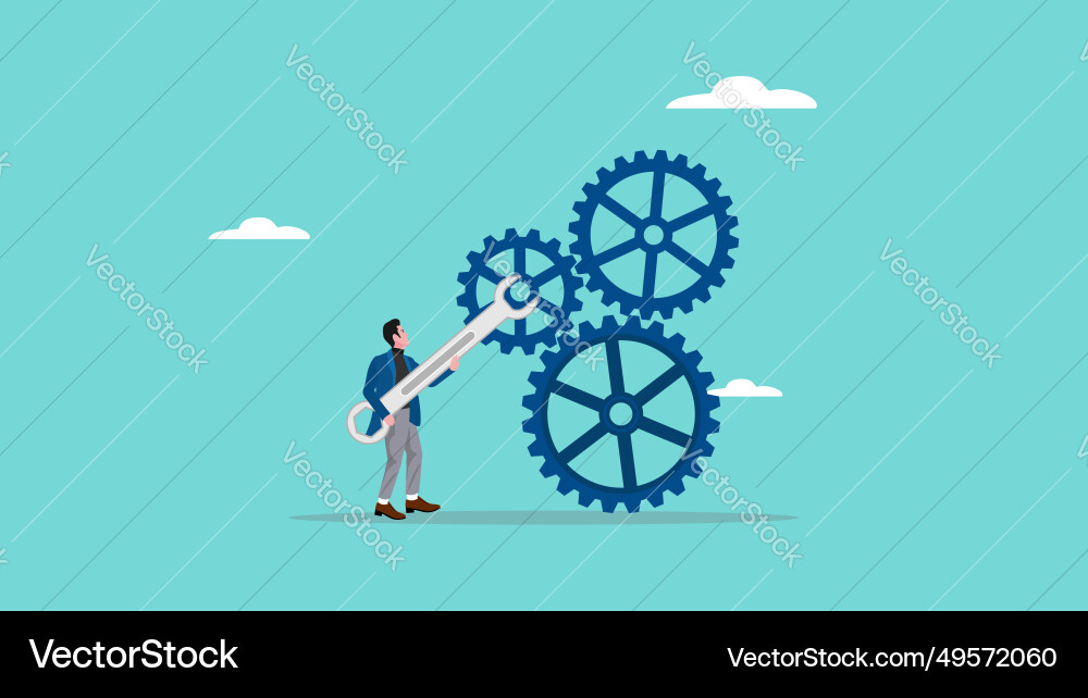 Problem solving with the concept Problem solving with the concept vector image