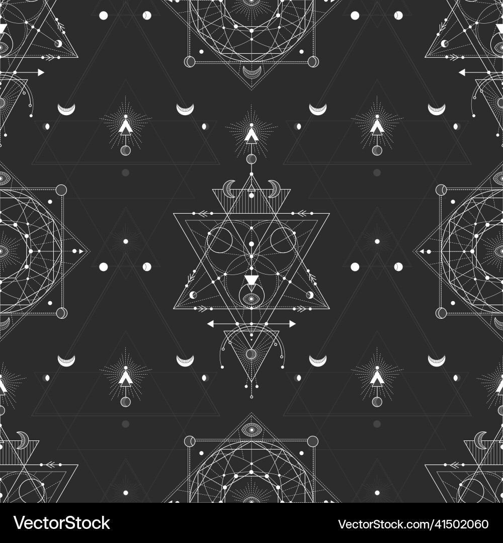 Seamless pattern with geometric symbols Seamless pattern with geometric symbols vector image