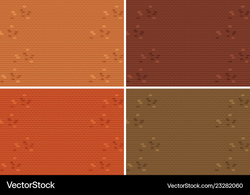 Set of brick wall texture Vector Image