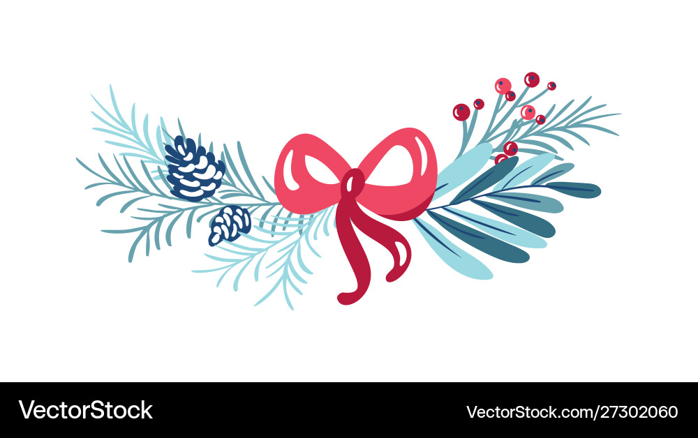 Weihnachten Blumenstrauß mit Beeren Weihnachten Blumenstrauß mit Beeren vektorbild