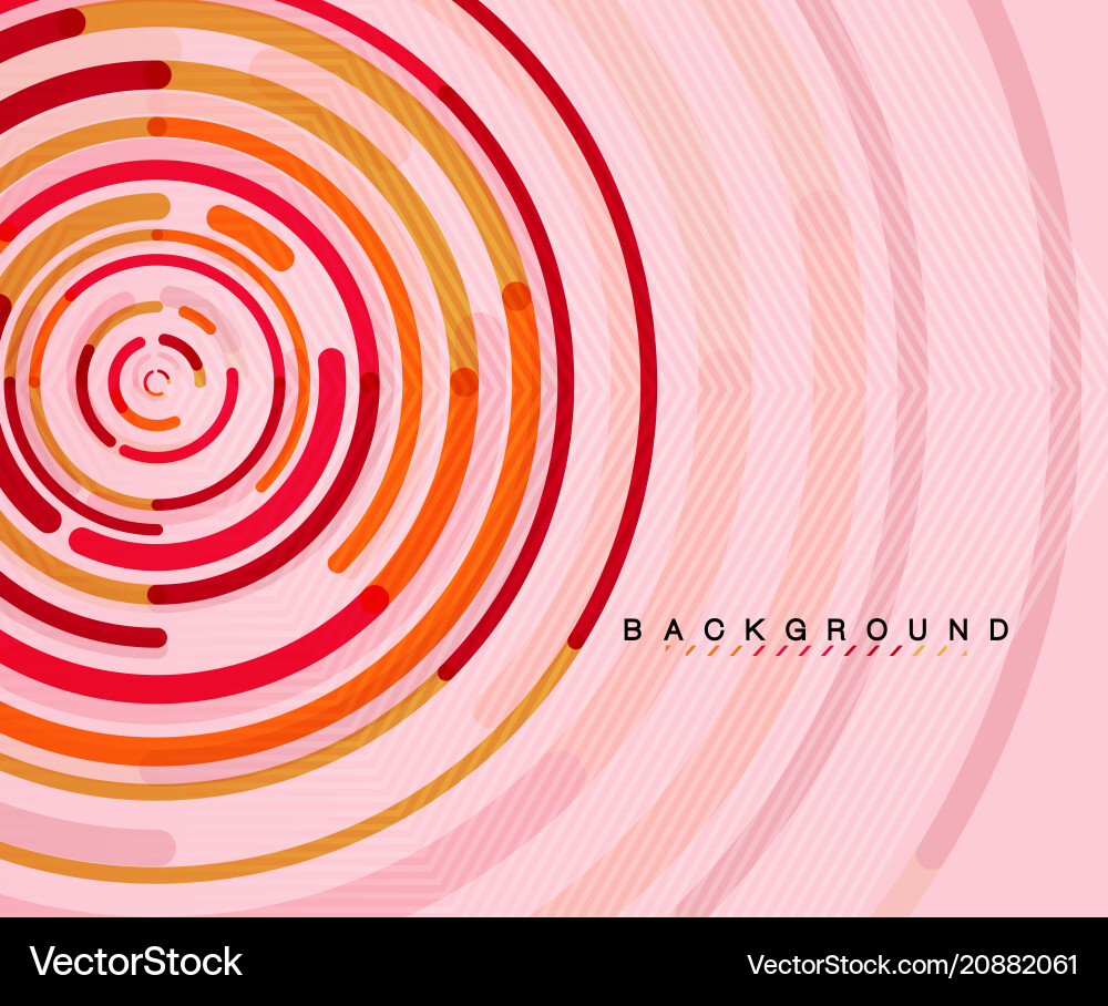 Abstract Circular Lines Background vector image