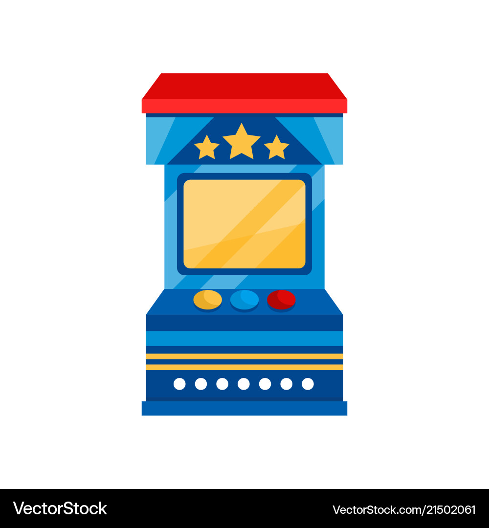Arcade game vending machine Arcade game vending machine vector image