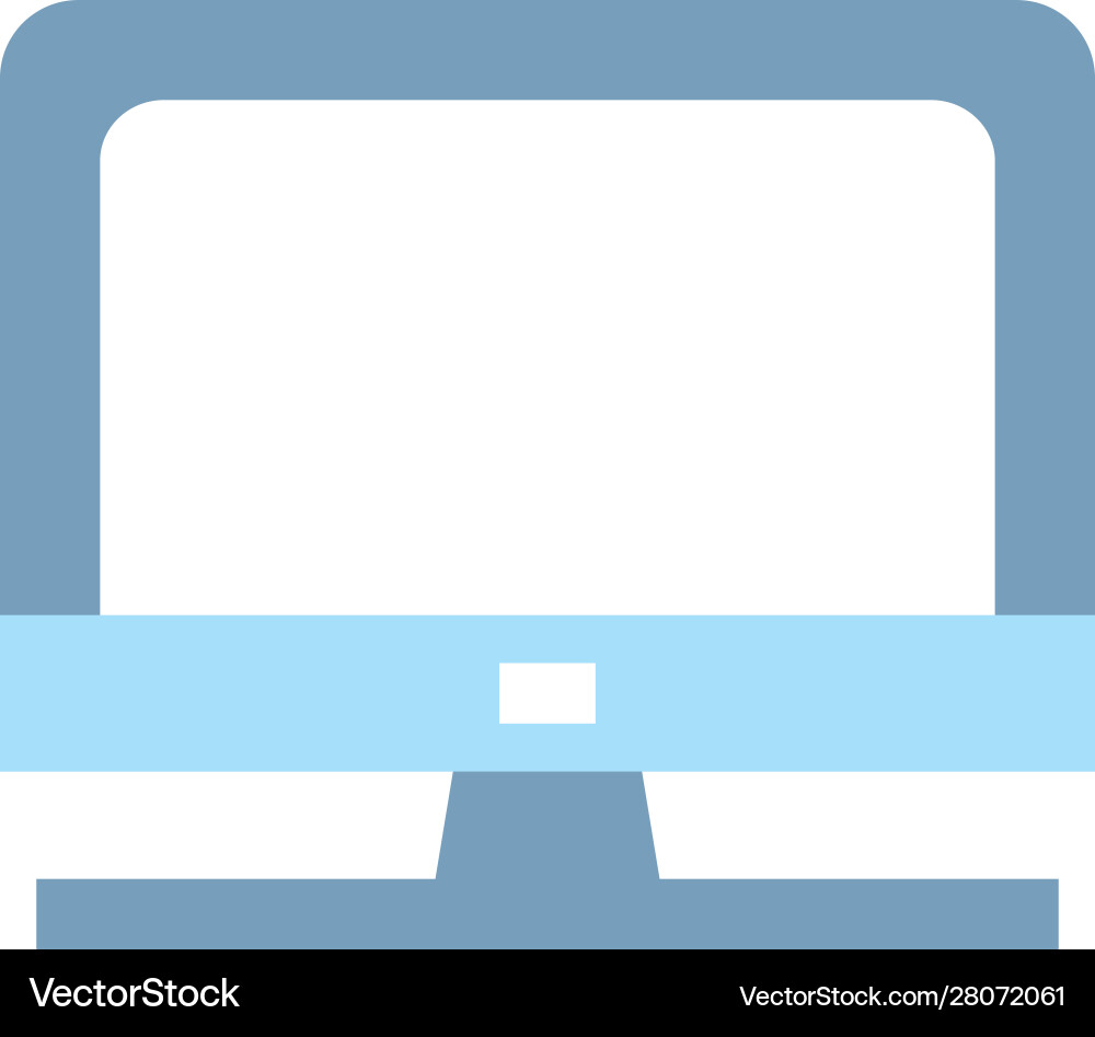 Isolated computer icon design Vector Image