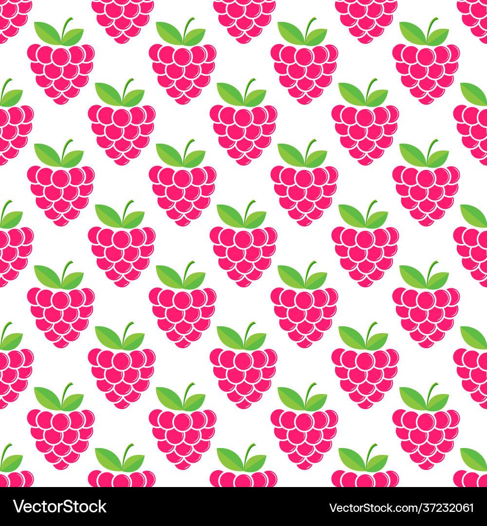 Raspberry seamless pattern for textures textiles Raspberry seamless pattern for textures textiles vector image