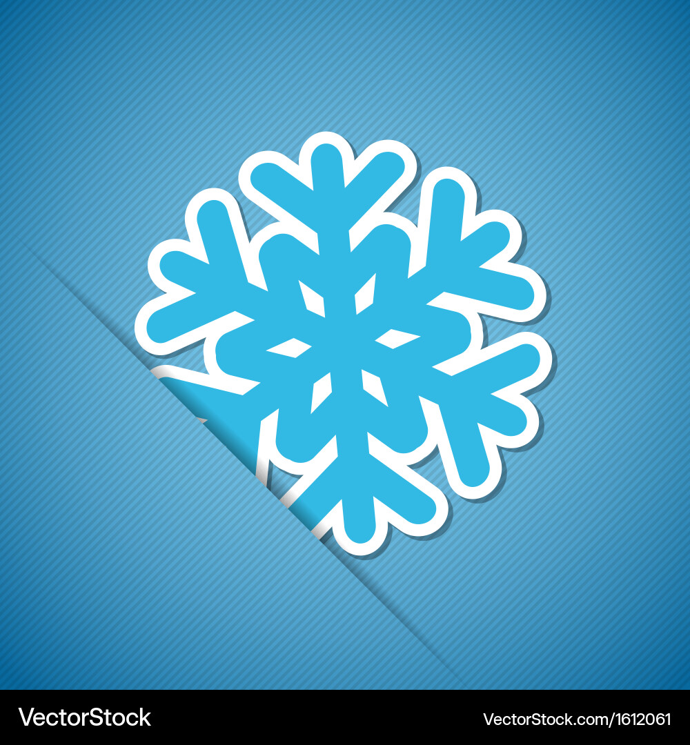 Snowflake Christmas Background Royalty Free Vector Image