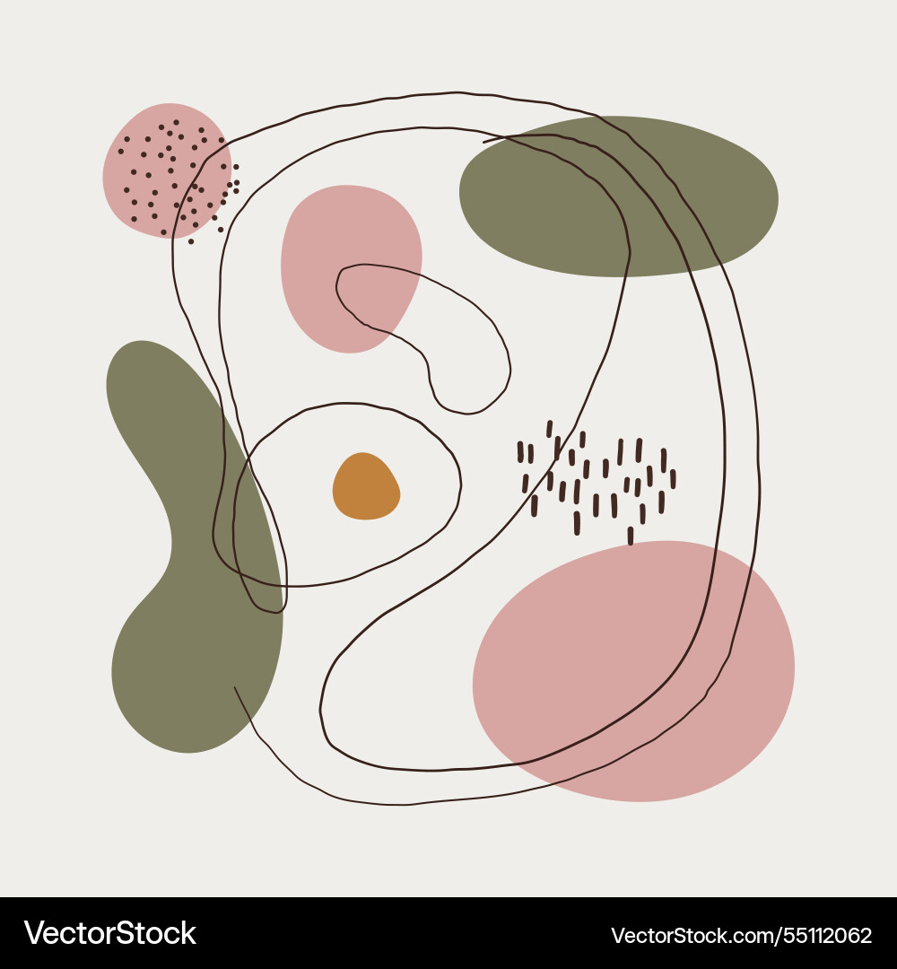 An original composition of circles and lines soft Vector Image