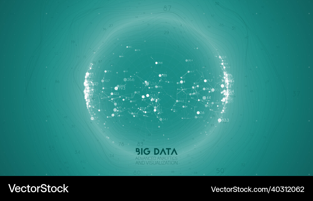 Big data visualization futuristic infographic Big data visualization futuristic infographic vector image