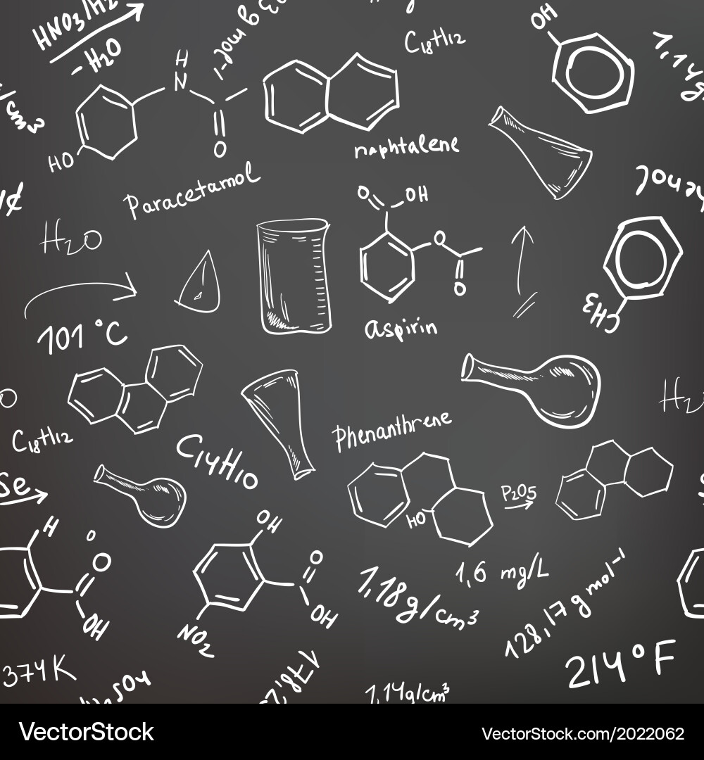 Chemical Education Background Vector Image