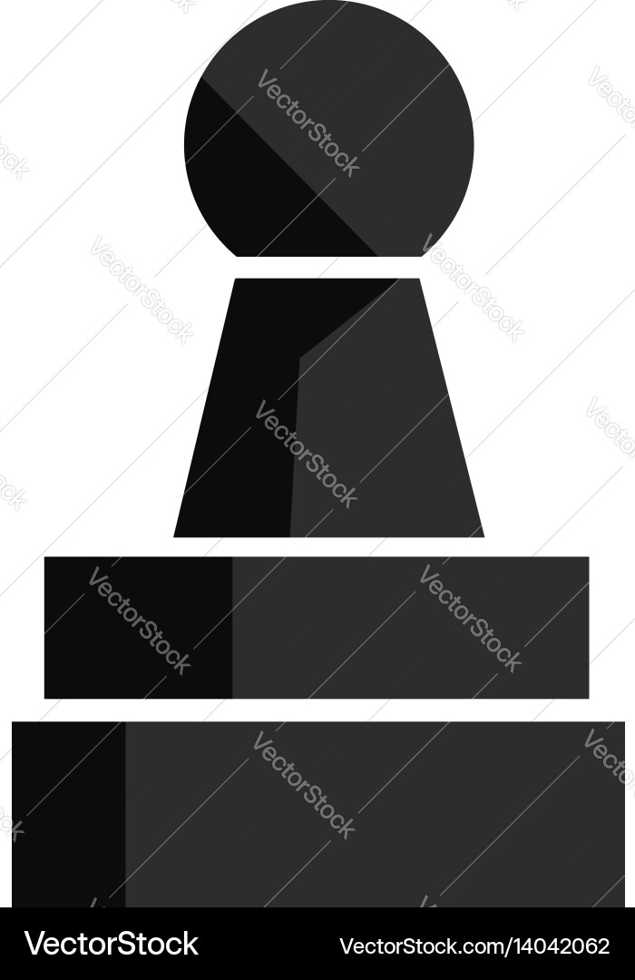 Chess play figure for app game or web ui design vector image