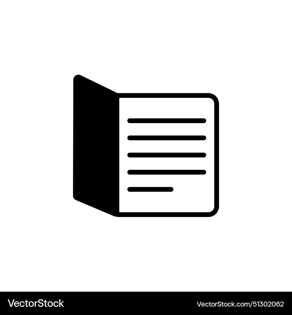 Open notebook opened copybook flat icon Open notebook opened copybook flat icon vector image