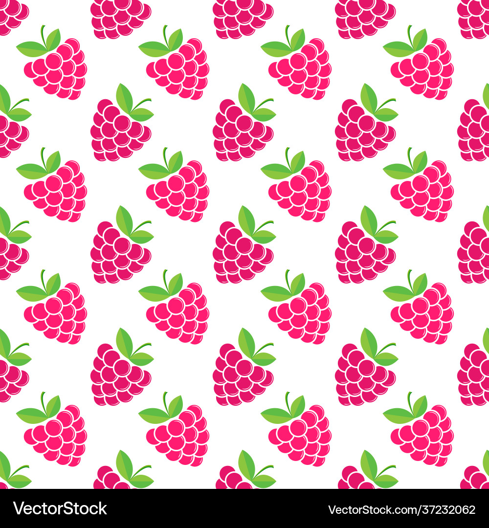 Raspberry seamless pattern for textures textiles Raspberry seamless pattern for textures textiles vector image