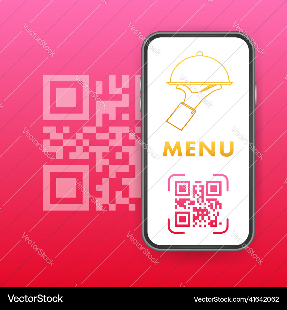 Scannen nach Menü und Bestellen qr-Code-Symbol Scannen nach Menü und Bestellen qr-Code-Symbol vektorbild