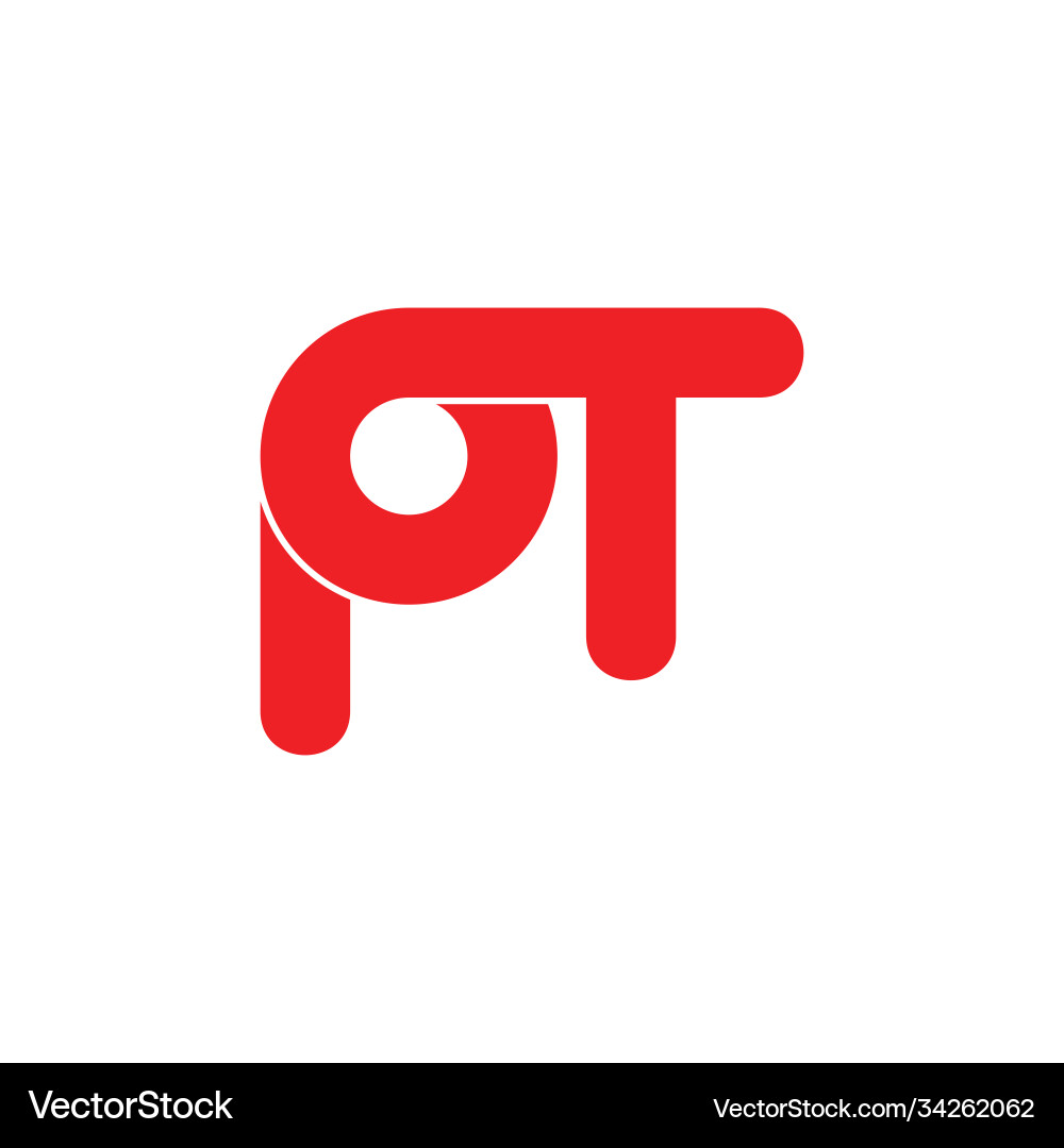 Simple Loop PT Logo vector image
