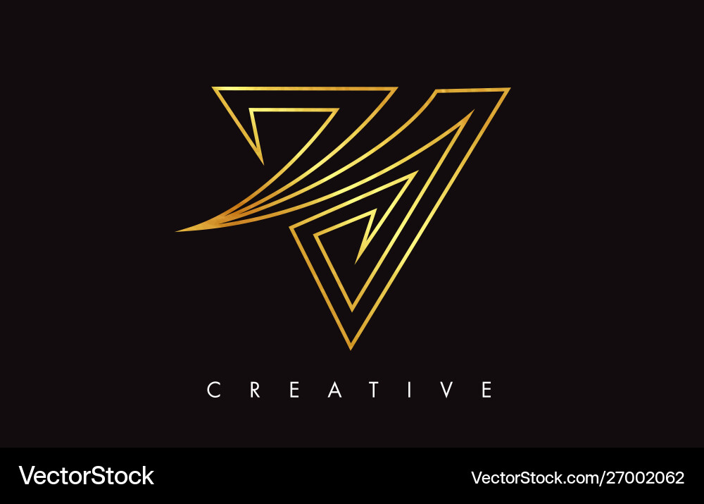 V Buchstaben-Logo-Icon-Design in goldenen Farben V Buchstaben-Logo-Icon-Design in goldenen Farben vektorbild