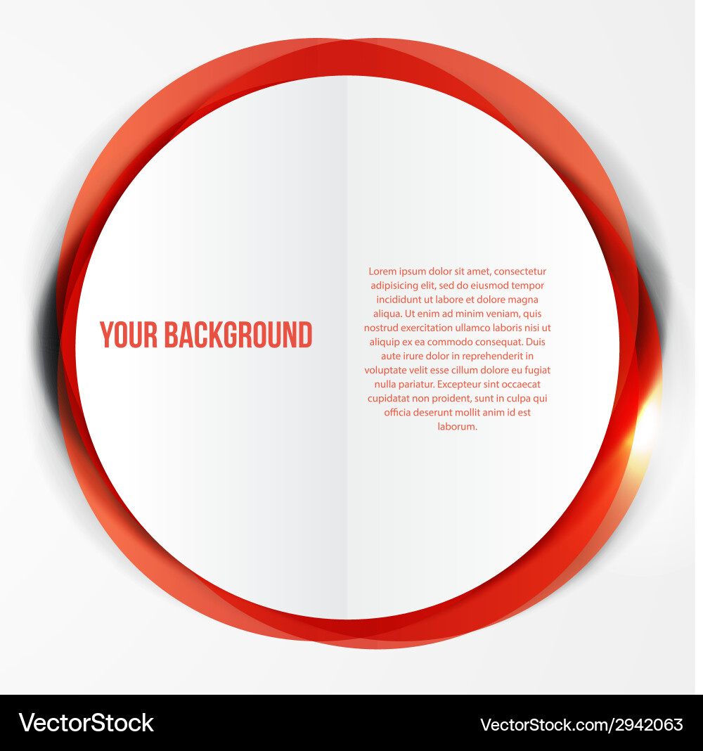 Abstract circles template object web vector image