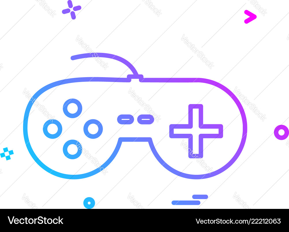 Game controller icon design Game controller icon design Vector Image