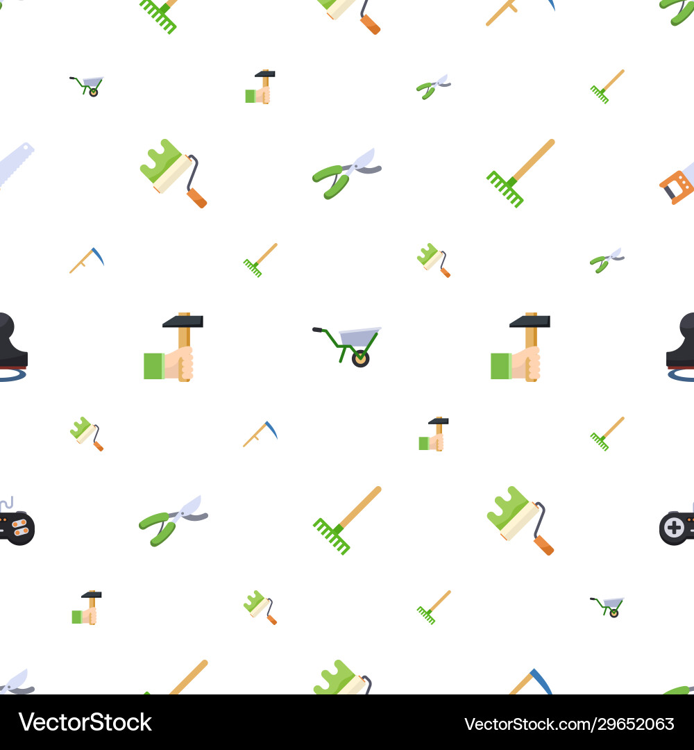 Handle icons pattern seamless included editable Handle icons pattern seamless included editable vector image