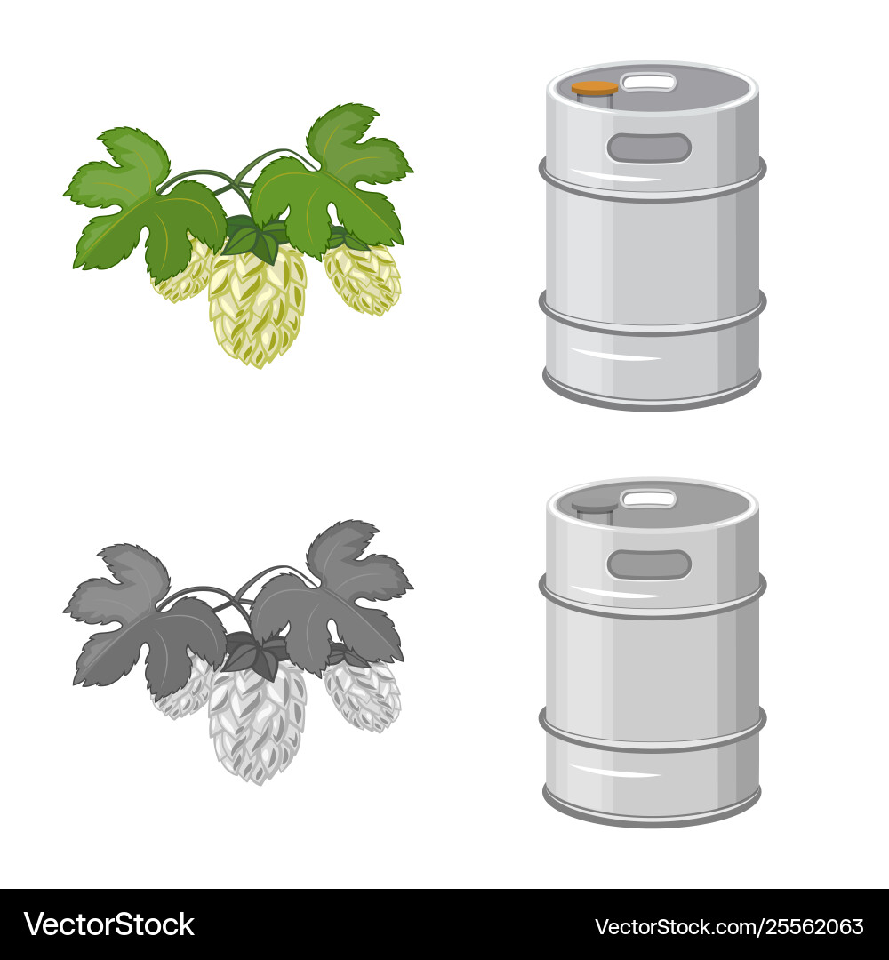 Isolated object pub and bar symbol collection Vector Image