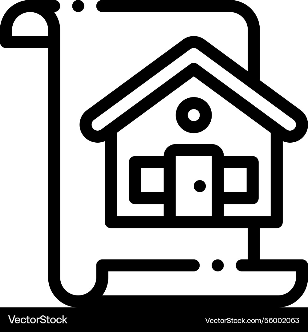 Paper icon thin linear style design isolated Paper icon thin linear style design isolated vector image