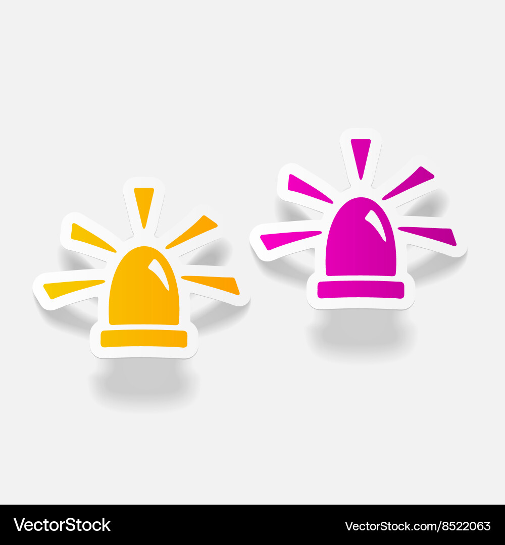 Realistic design element flasher Vector Image