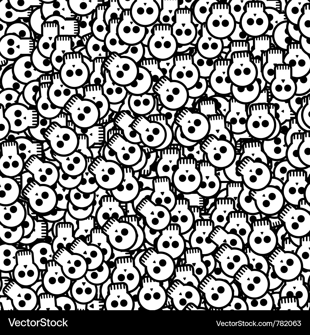 Skull Pattern Background vector image