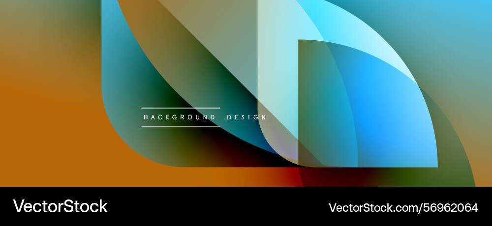 Abstract design features overlapping translucent Abstract design features overlapping translucent Vector Image