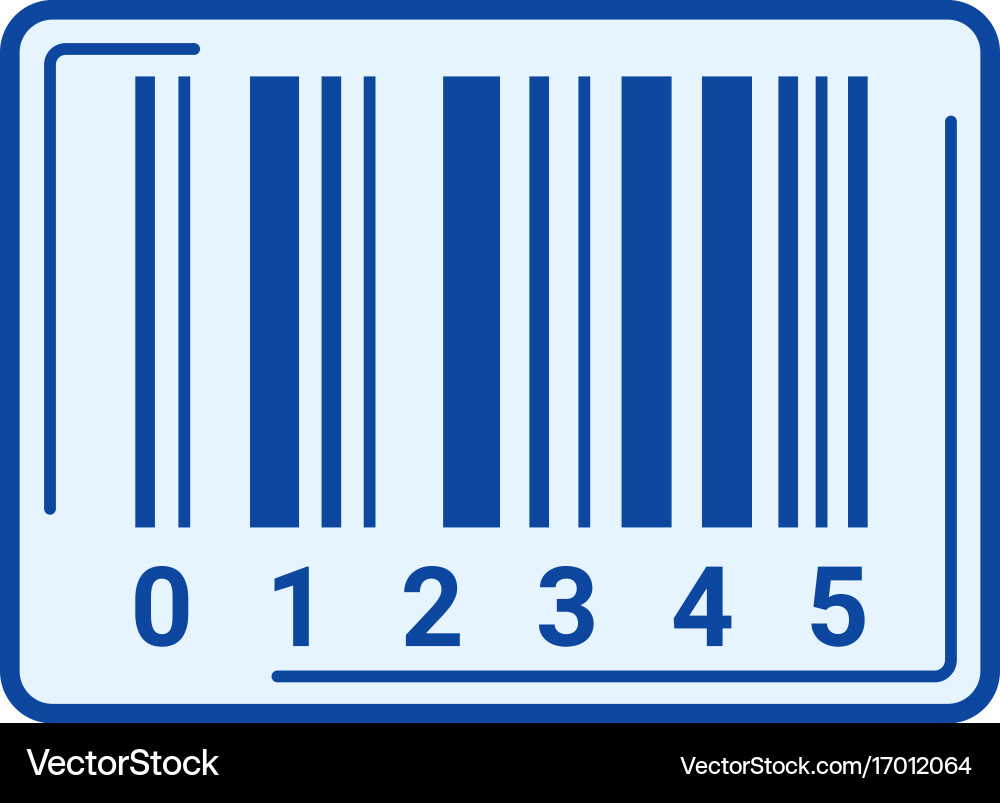 Bar code line icon Vector Image