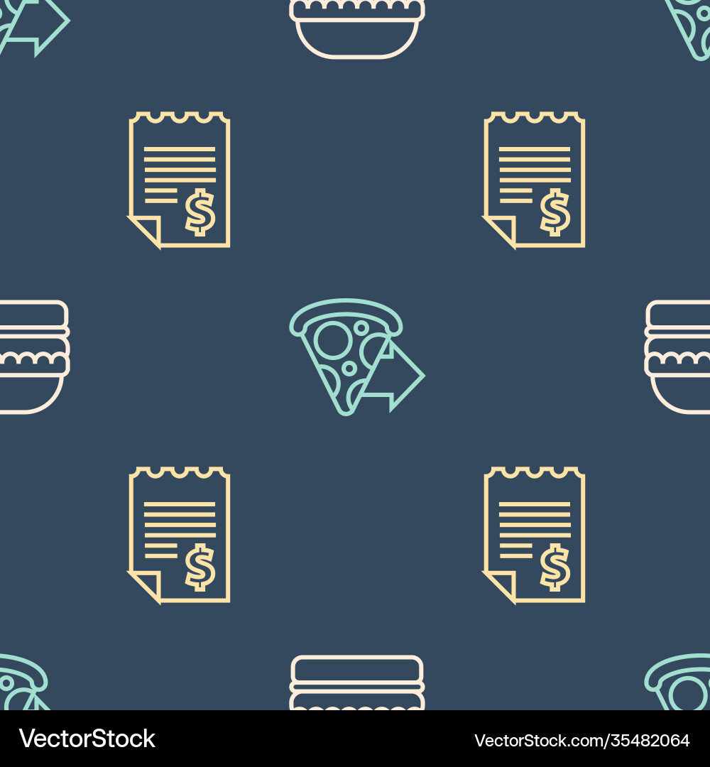 Burger and Check Pattern vector image