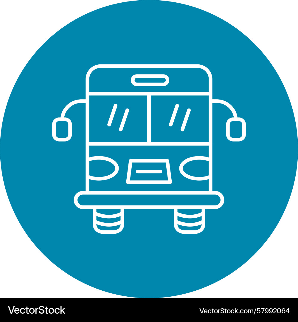Bus line multi circle Vector Image