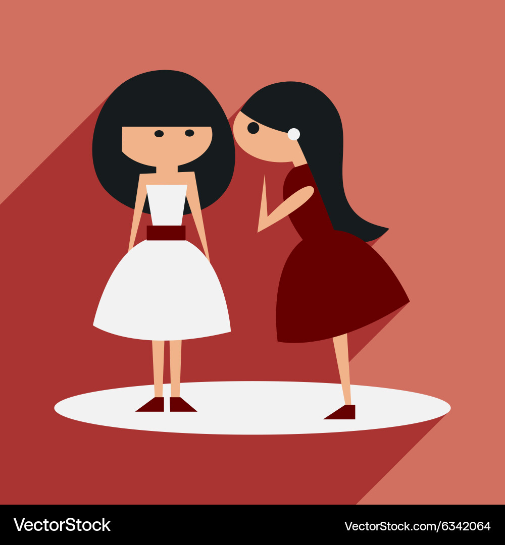 Flat with shadow icon and mobile application vector image
