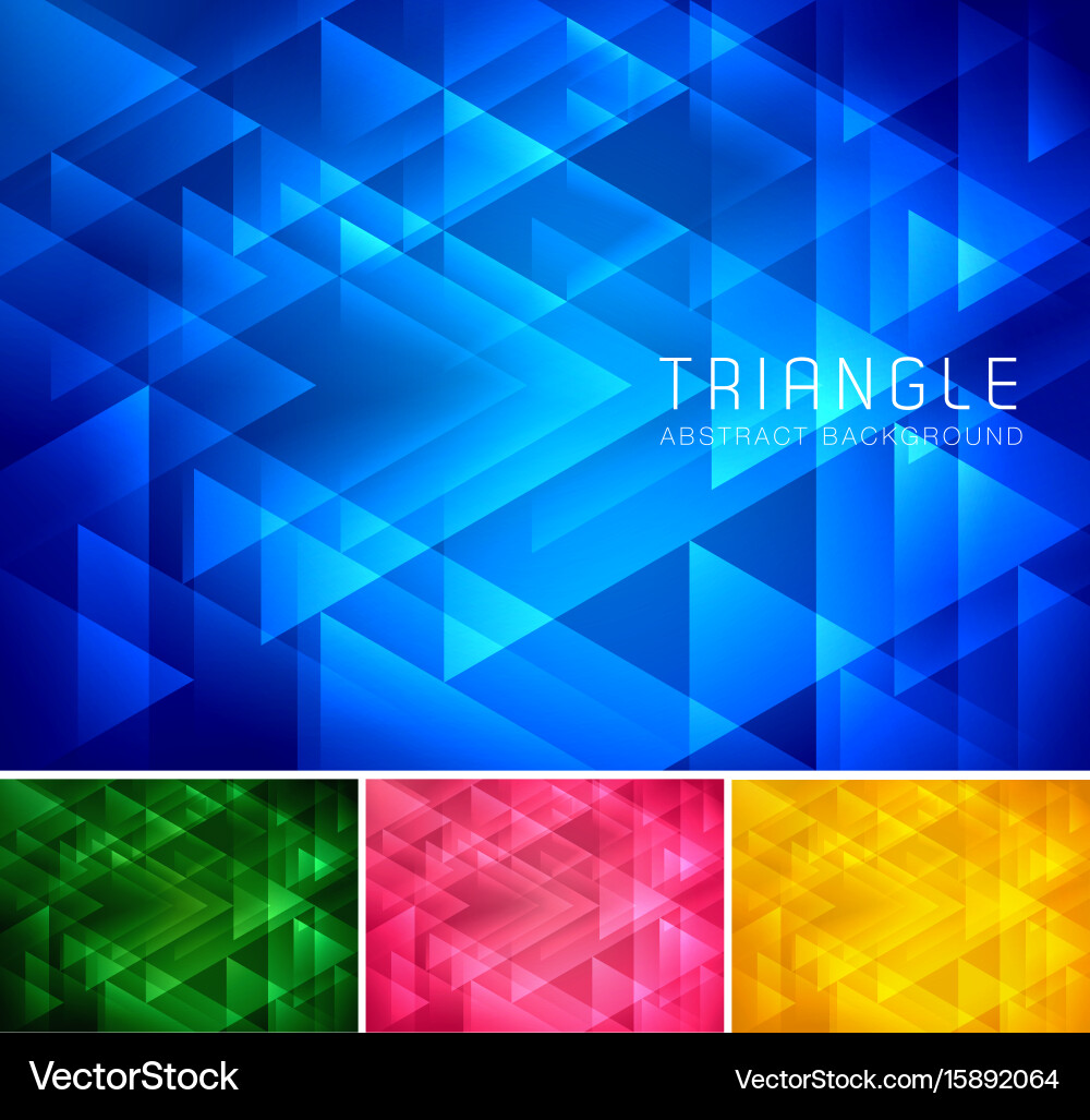 Geometric Triangular Background Vector Image