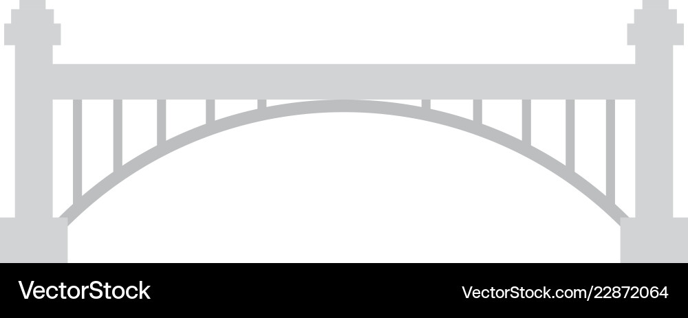 Isolated bridge structure Vector Image