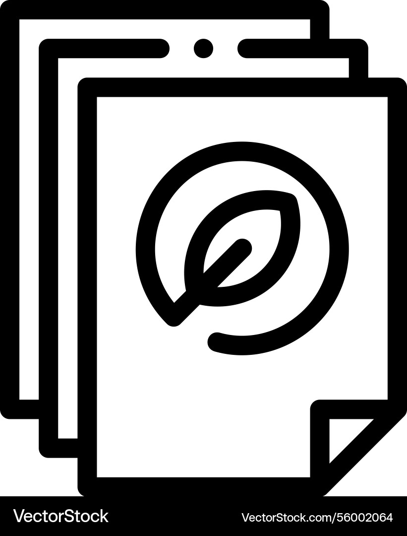 Paperclip icon thin linear style design isolated Paperclip icon thin linear style design isolated Vector Image