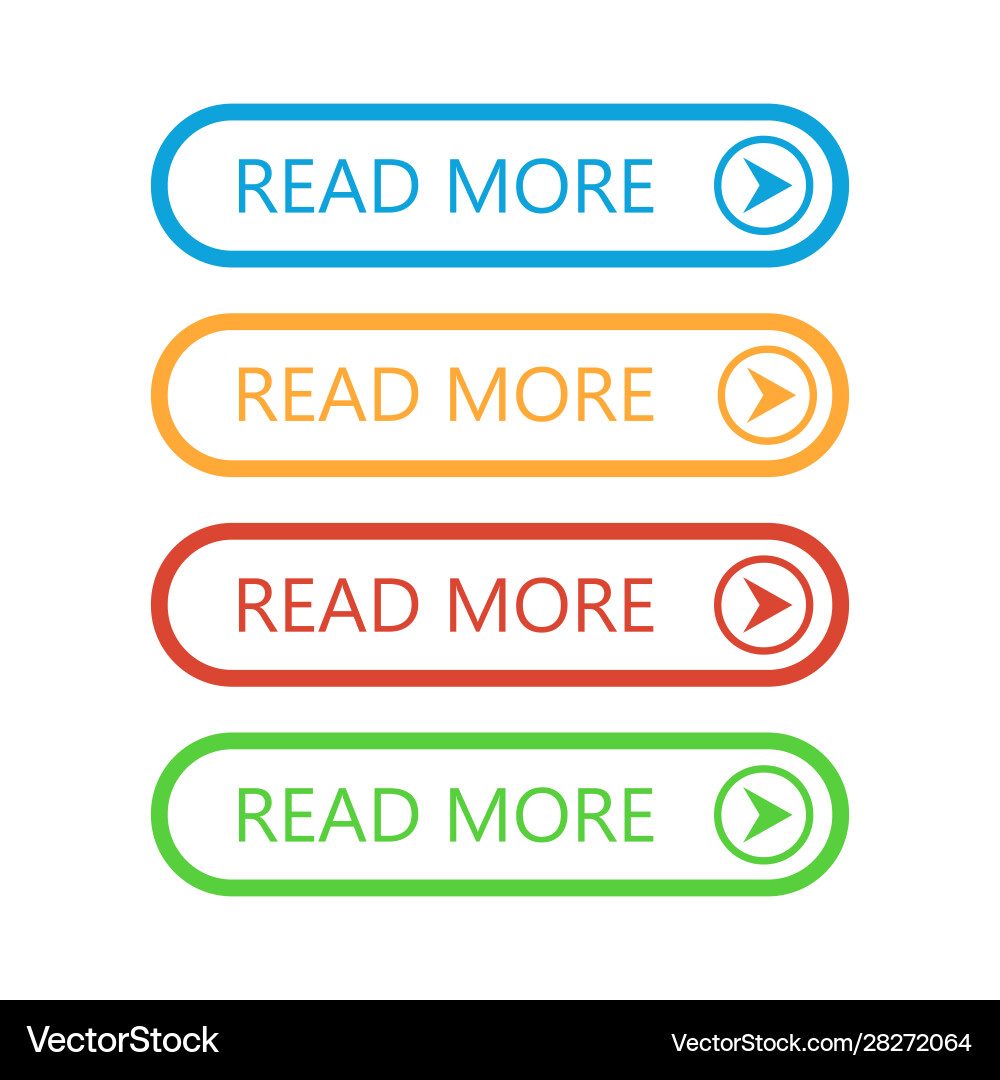 Set read more buttons Vector Image