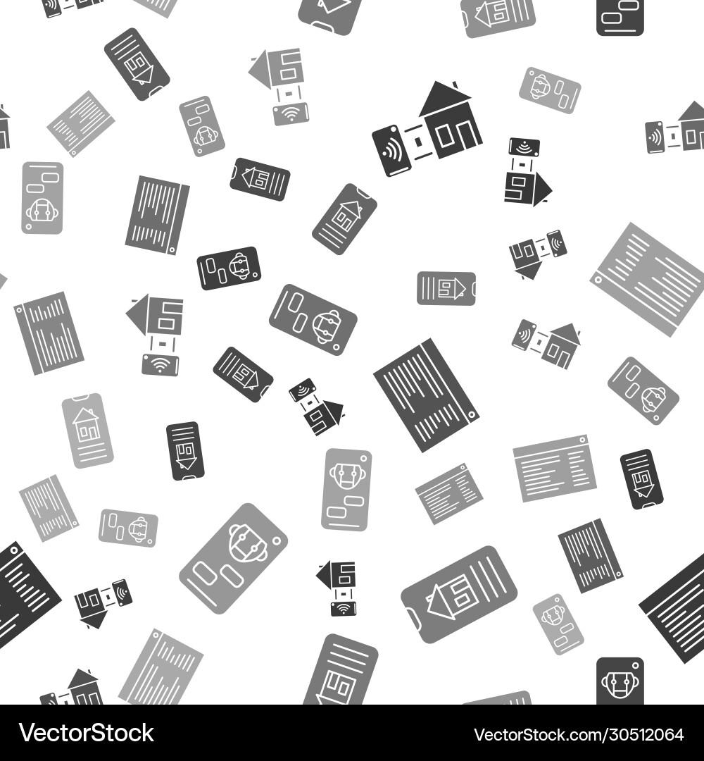 Set smart home software web Set smart home software web vector image