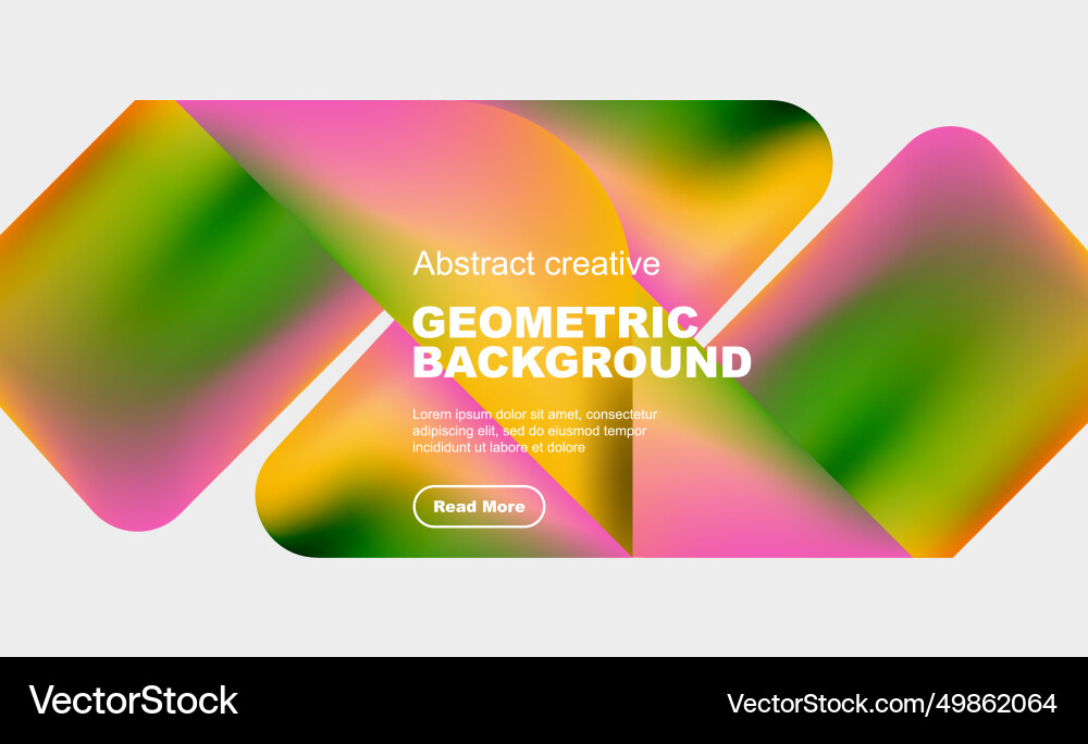Square and triangle design with fluid gradients Square and triangle design with fluid gradients vector image