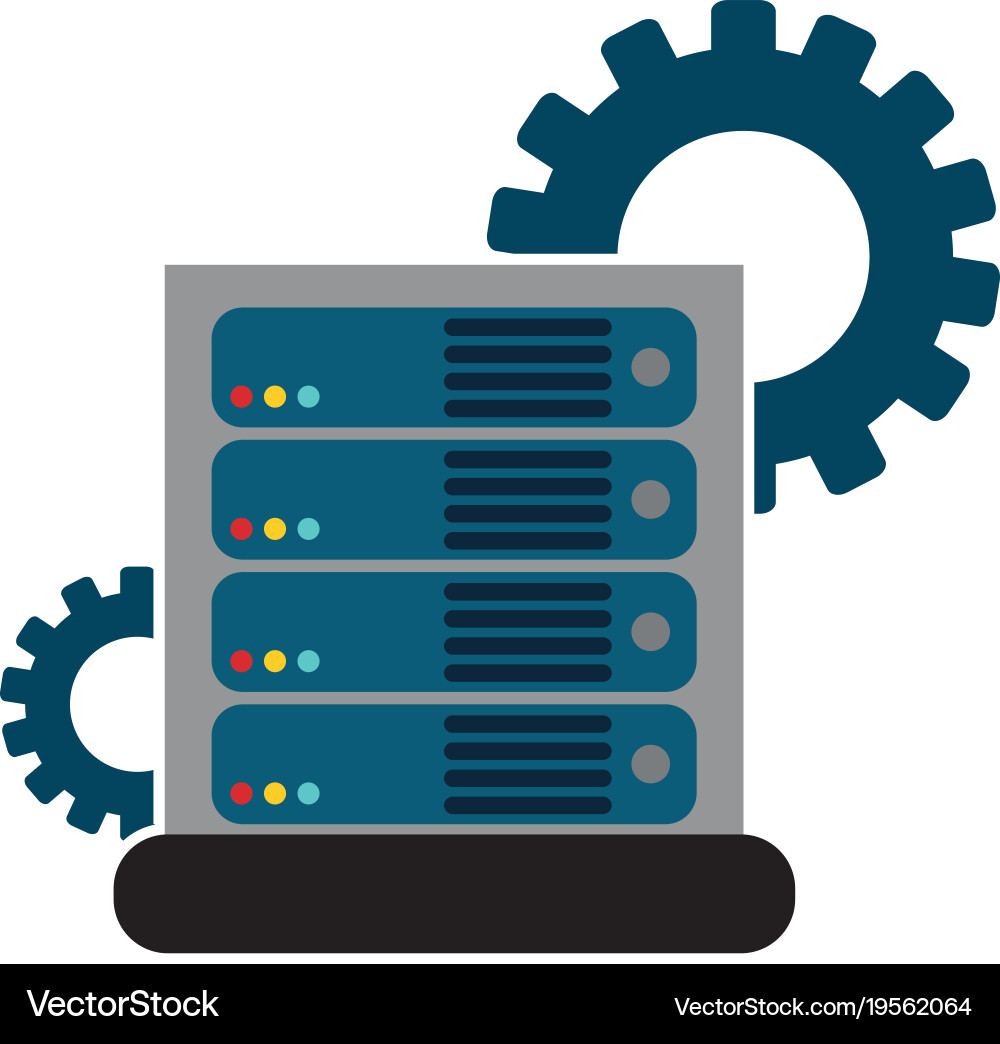 Web hosting design vector image
