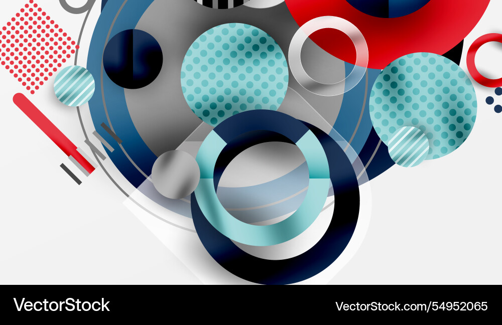 Abstract geometric background with overlapping Vector Image