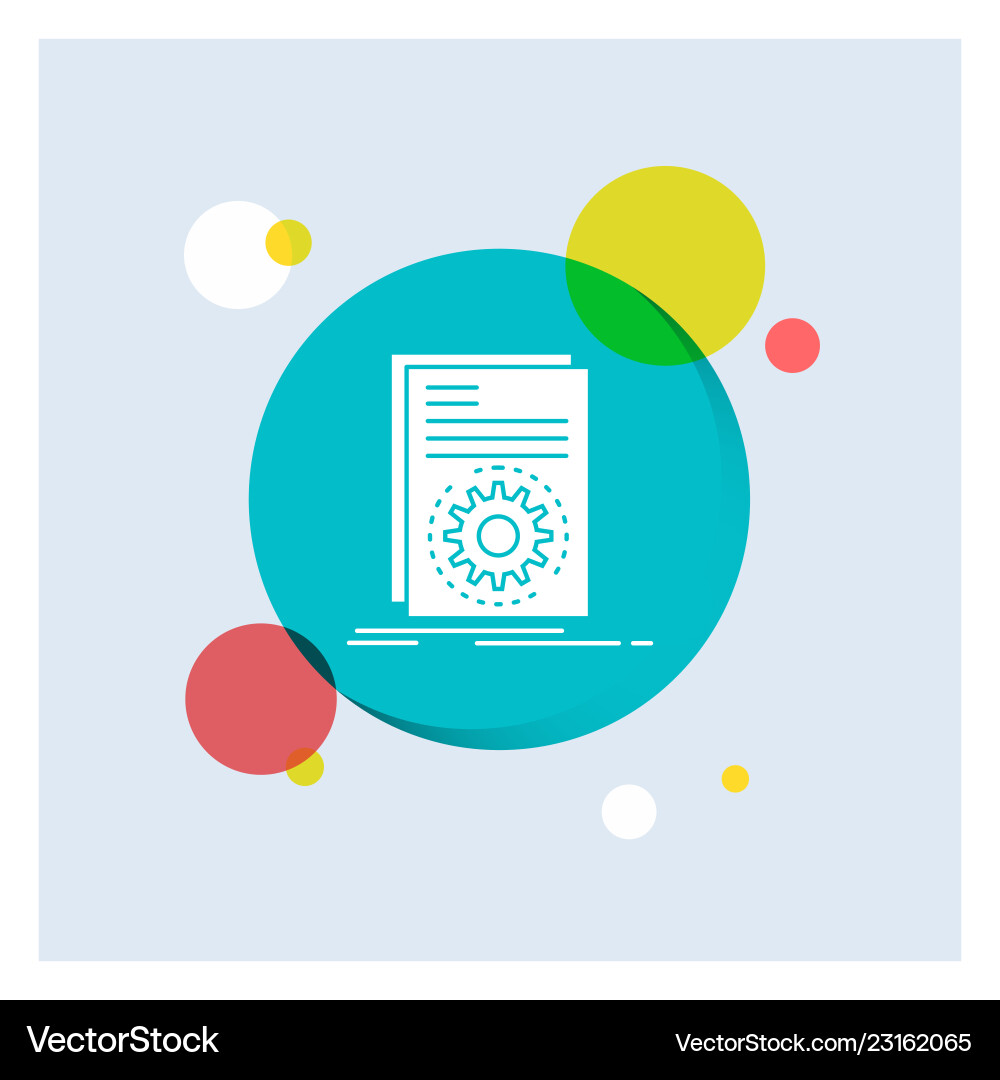 Code executable file running script white glyph Code executable file running script white glyph vector image
