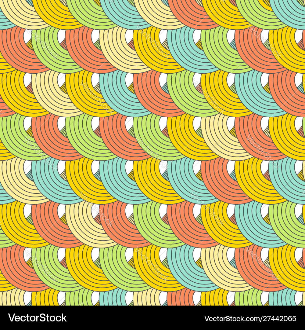 Colorful Loop Pattern vector image