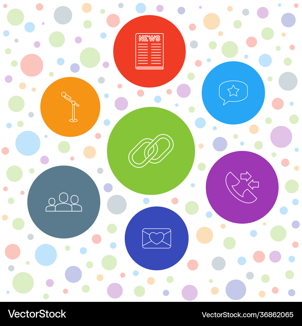 Communication icons Royalty Free Vector Image - VectorStock