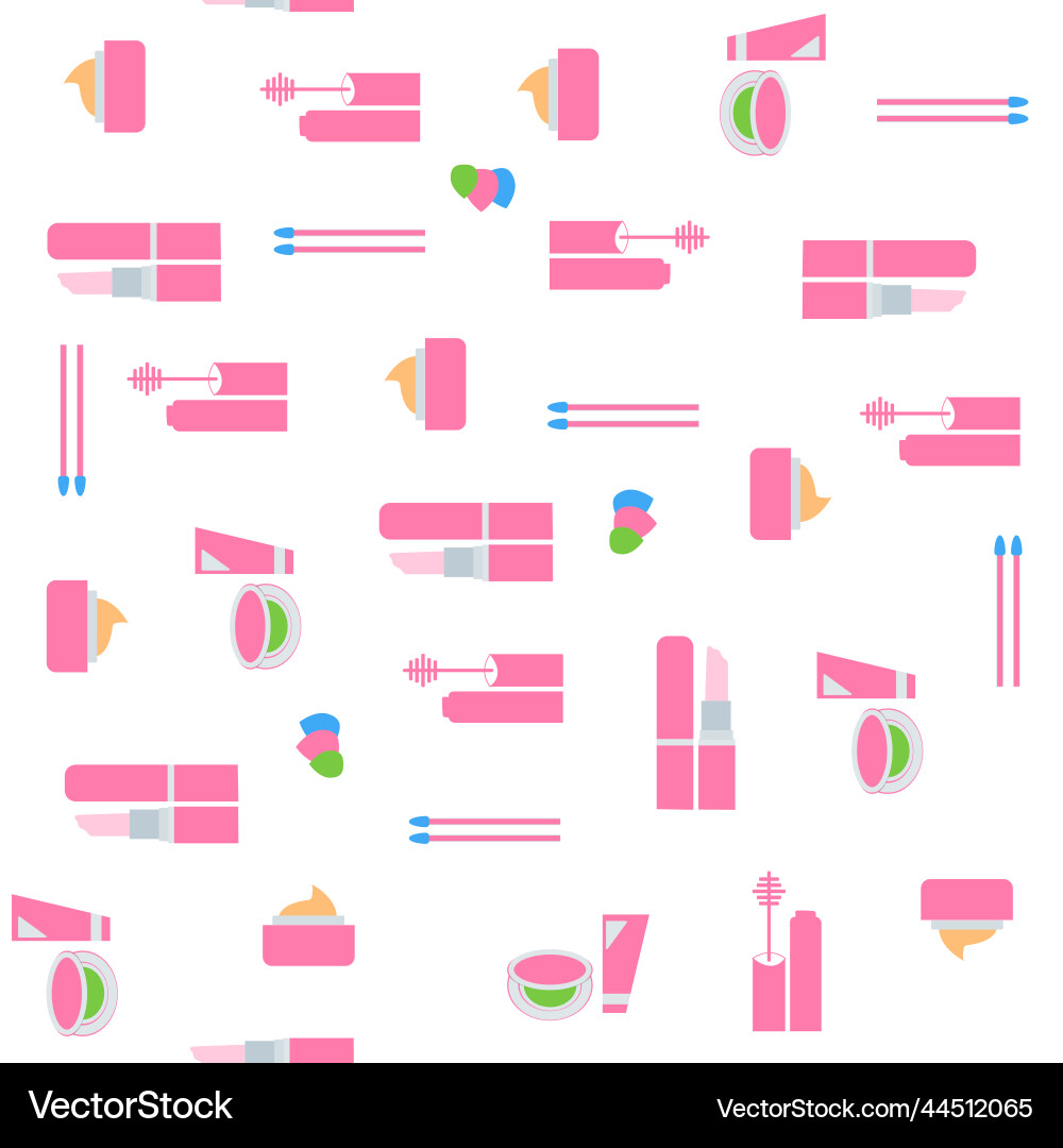 Cosmetics-repeat-pattern vector image