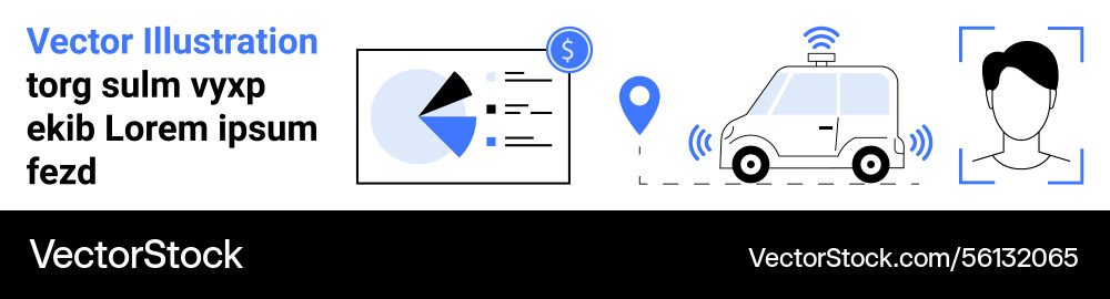 Digital data analytics location tracking smart Digital data analytics location tracking smart vector image