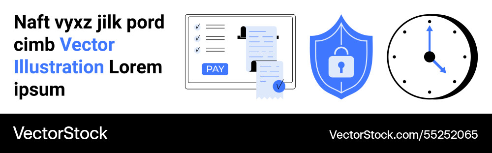 Digital security with payment processing shield Digital security with payment processing shield vector image