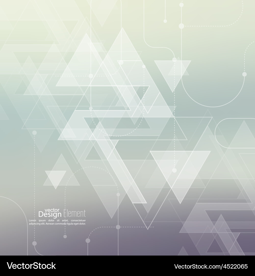 Geometric Triangle Pattern Background vector image